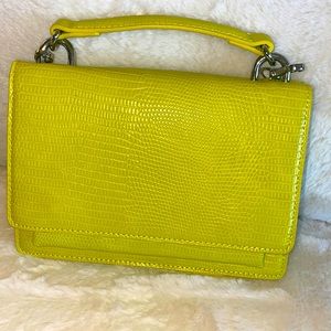 Neon green cross body